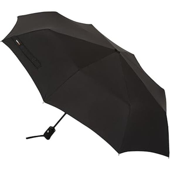Amazon Basics Round Travel Umbrella for Rain, Compact Umbrella with Auto - Picture 7 of 7